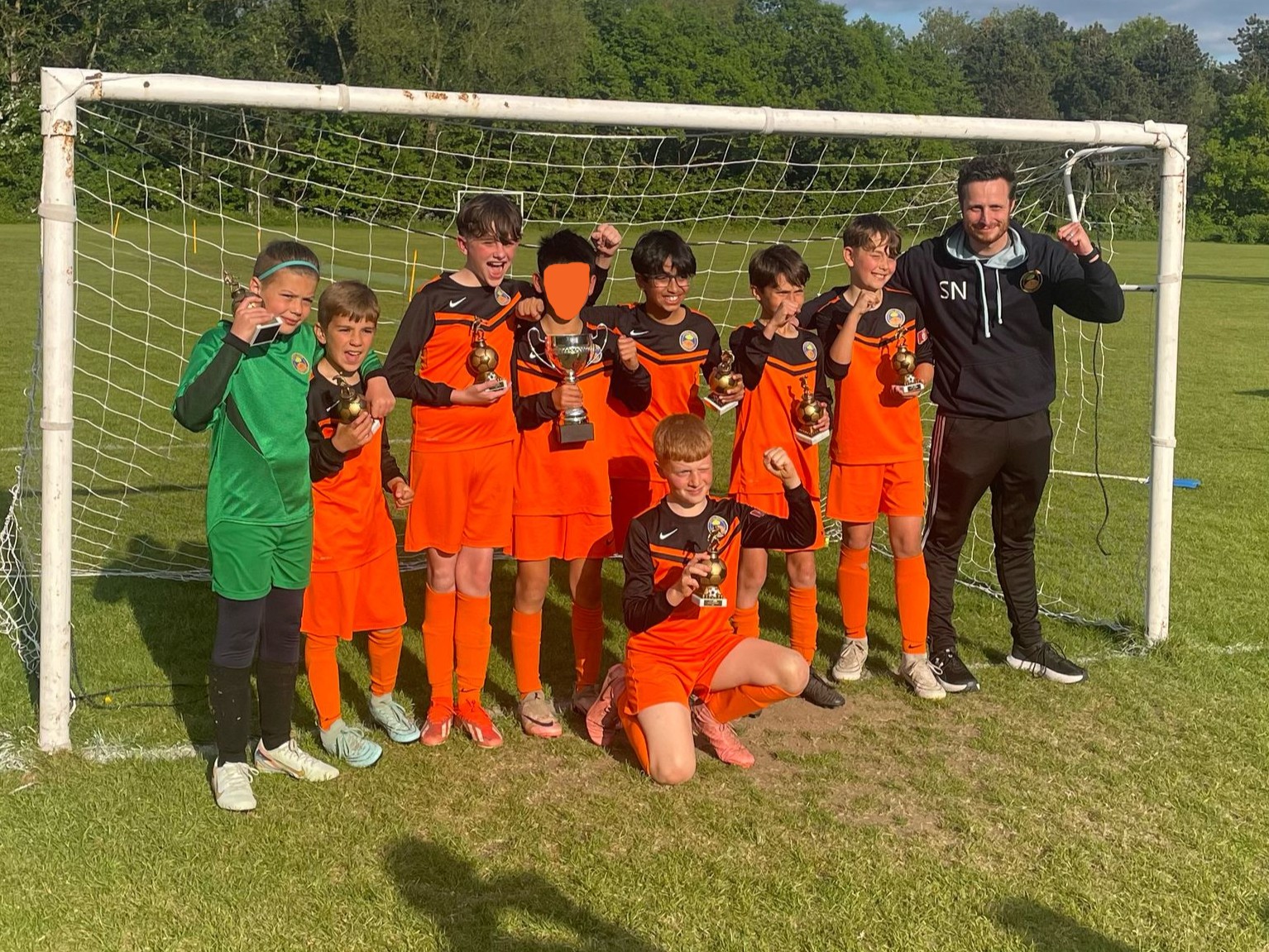 Winning football team!