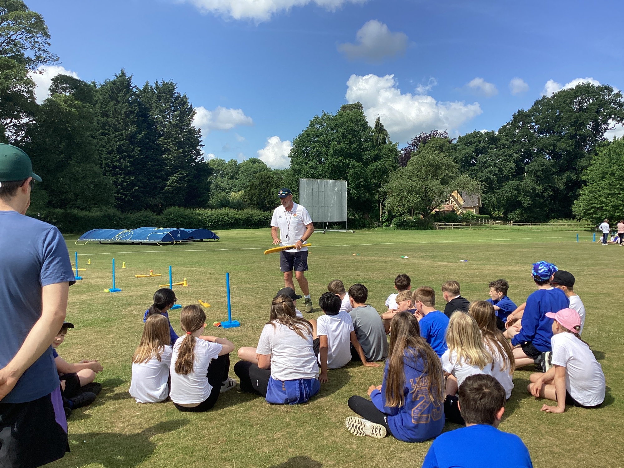 Children playing cricket style games