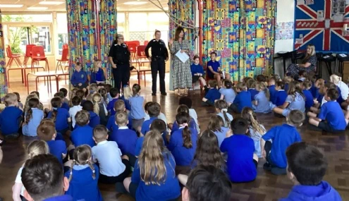 Police Officers Visit to Talk About Respect