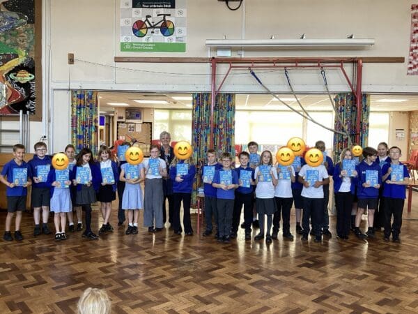 Rotary Club makes a kind donation to Year 5 pupils.